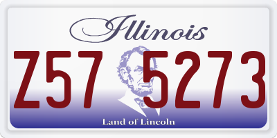 IL license plate Z575273