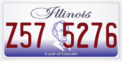 IL license plate Z575276