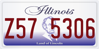 IL license plate Z575306