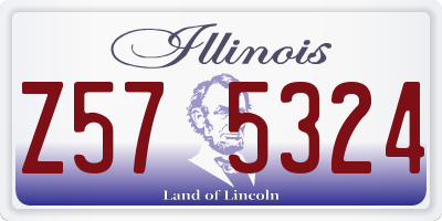 IL license plate Z575324