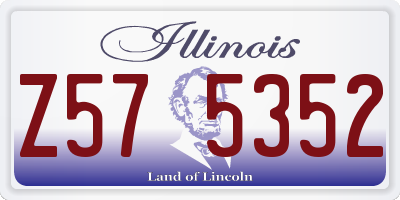 IL license plate Z575352