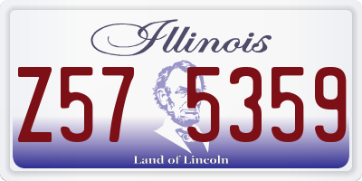 IL license plate Z575359