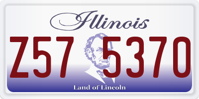 IL license plate Z575370