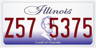 IL license plate Z575375
