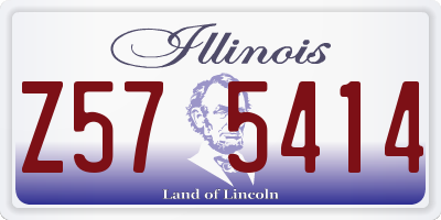 IL license plate Z575414