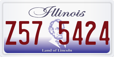 IL license plate Z575424