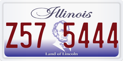 IL license plate Z575444