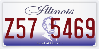 IL license plate Z575469