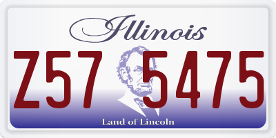 IL license plate Z575475