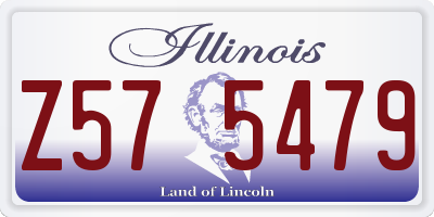 IL license plate Z575479
