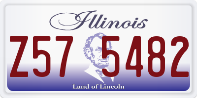 IL license plate Z575482