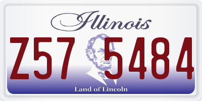 IL license plate Z575484