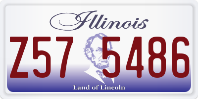 IL license plate Z575486