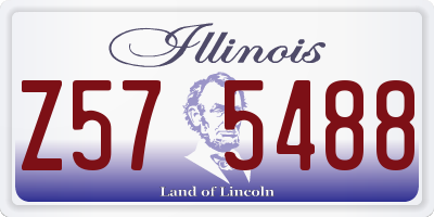 IL license plate Z575488