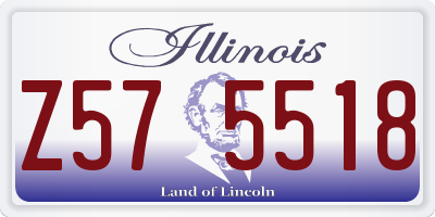IL license plate Z575518