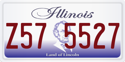 IL license plate Z575527