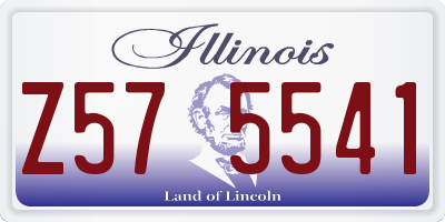 IL license plate Z575541