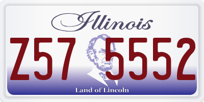 IL license plate Z575552