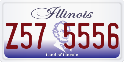 IL license plate Z575556