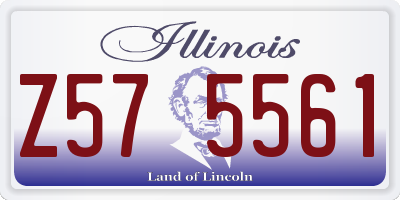 IL license plate Z575561