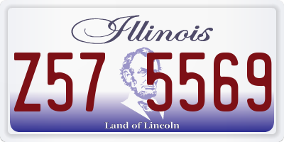 IL license plate Z575569