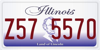 IL license plate Z575570