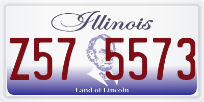 IL license plate Z575573