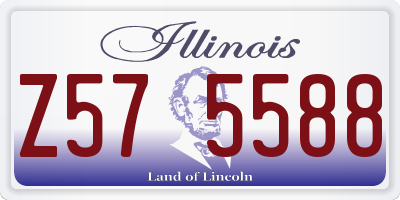 IL license plate Z575588