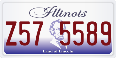 IL license plate Z575589