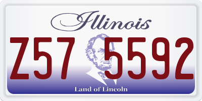 IL license plate Z575592