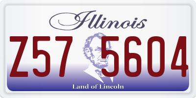 IL license plate Z575604