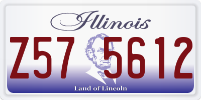 IL license plate Z575612