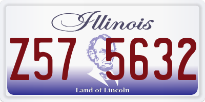 IL license plate Z575632
