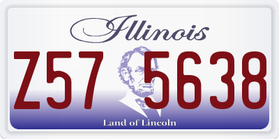 IL license plate Z575638
