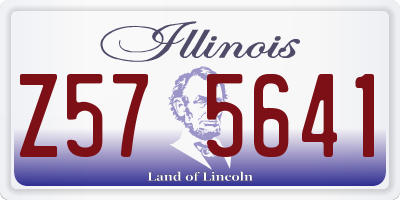 IL license plate Z575641