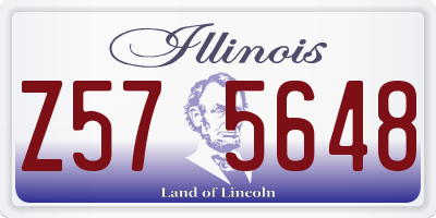 IL license plate Z575648