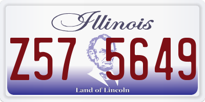 IL license plate Z575649