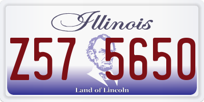 IL license plate Z575650
