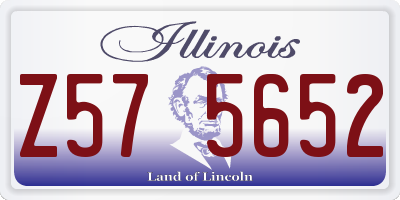 IL license plate Z575652