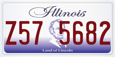 IL license plate Z575682