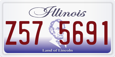IL license plate Z575691