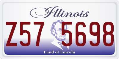 IL license plate Z575698