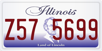 IL license plate Z575699