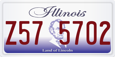 IL license plate Z575702