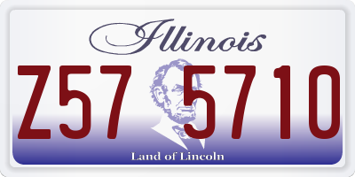 IL license plate Z575710