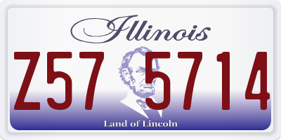 IL license plate Z575714