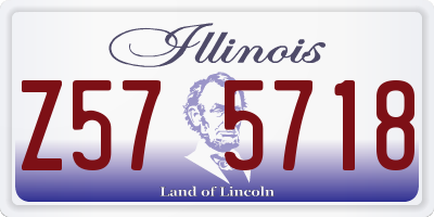 IL license plate Z575718