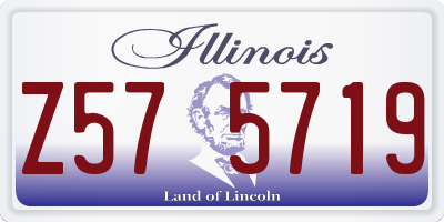 IL license plate Z575719