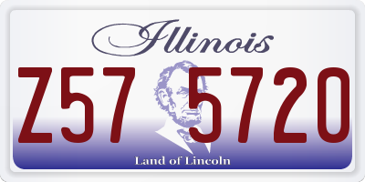 IL license plate Z575720