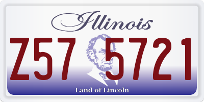 IL license plate Z575721